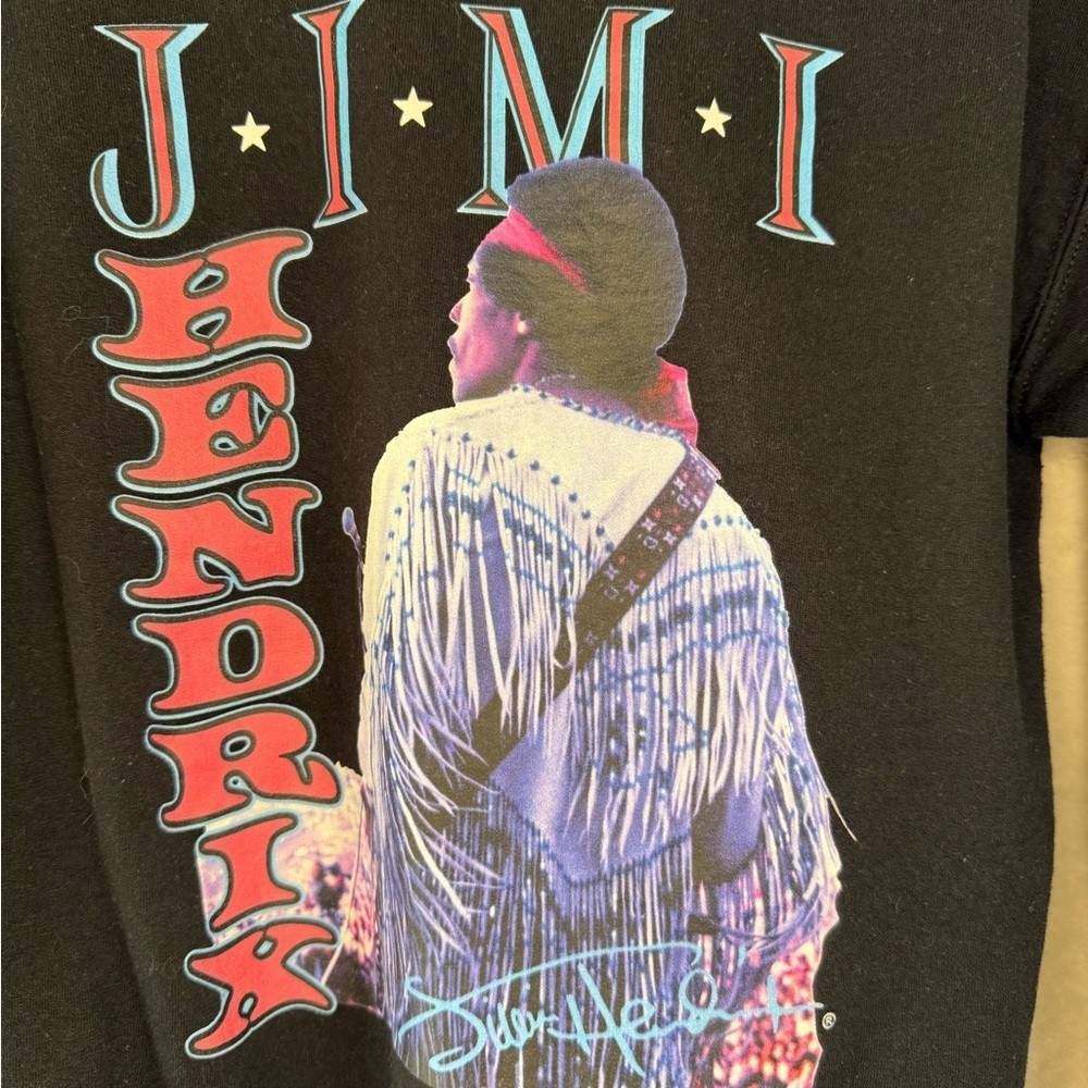 Authentic Original Black Jimi Hendrix Sweatshirt - Picture 2 of 4